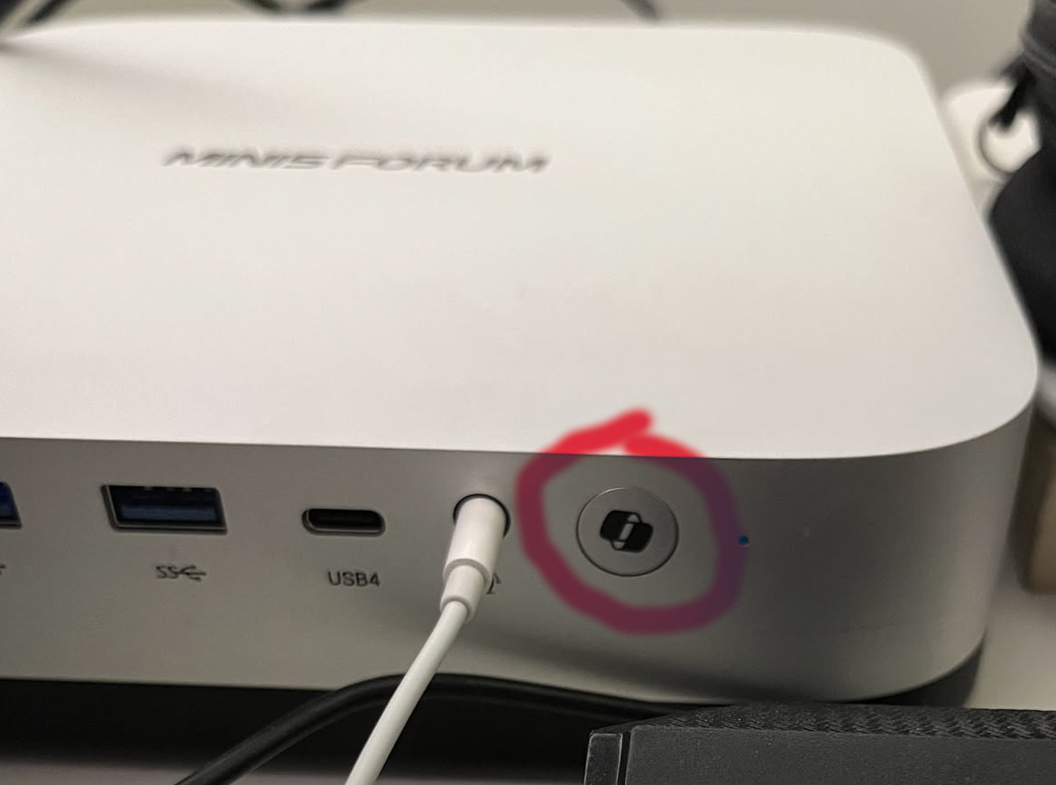Minisforum AI X1 Pro with Copilot button